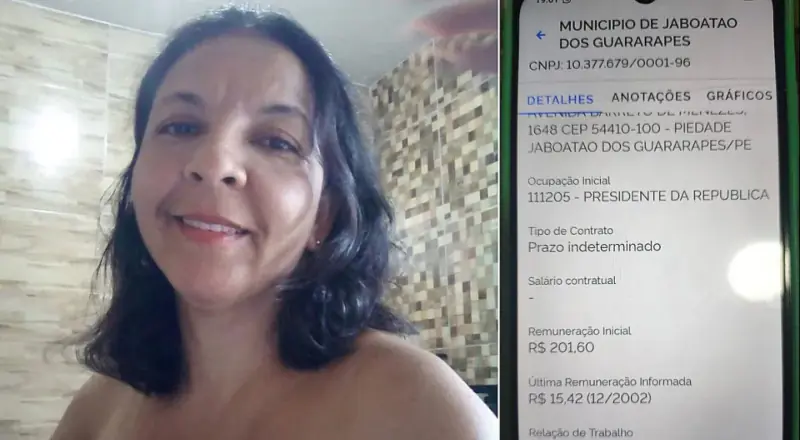 Mulher descobre em cadastro que é 'presidente da República' há 24 anos