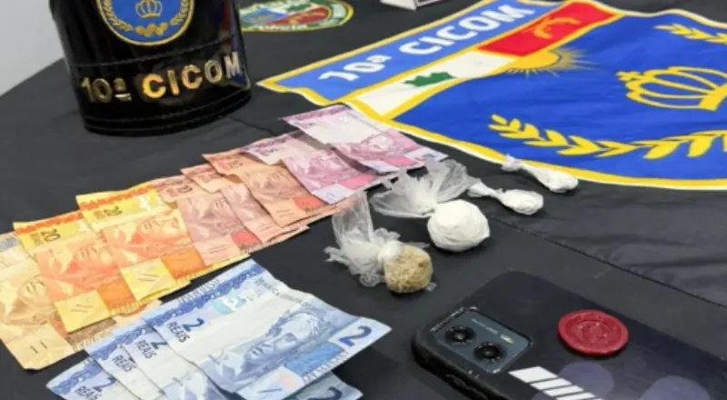 Suspeito é flagrado com drogas escondidas em contador de energia no bairro Alvorada