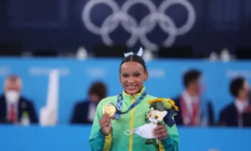 Rebeca Andrade conquista medalha de ouro no salto no Pan-Americano