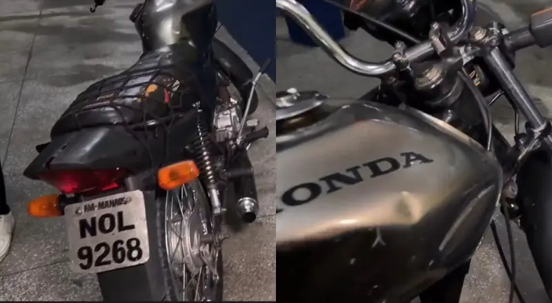 Homem com tornozeleira eletrônica é preso com moto adulterada e placa falsa