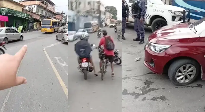 Motociclista fica ferido após colisão com carro no bairro Cidade de Deus