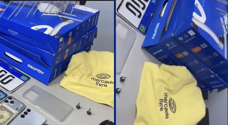 Golpe da Antena: trio usava fardamento do Mercado Livre para enganar vítimas em Manaus; vídeo