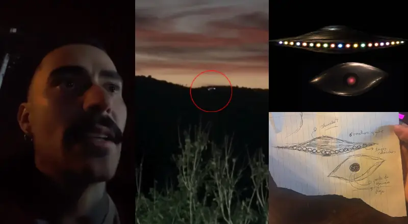 Influenciador Mayk Leão entra em choque ao filmar OVNI e ouvir barulhos na mata do seu próprio sítio