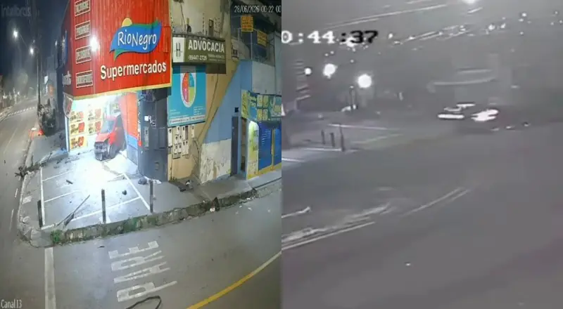 Novas imagens mostram viatura da Rocam capotando após colisão que matou casal em Manaus; vídeo