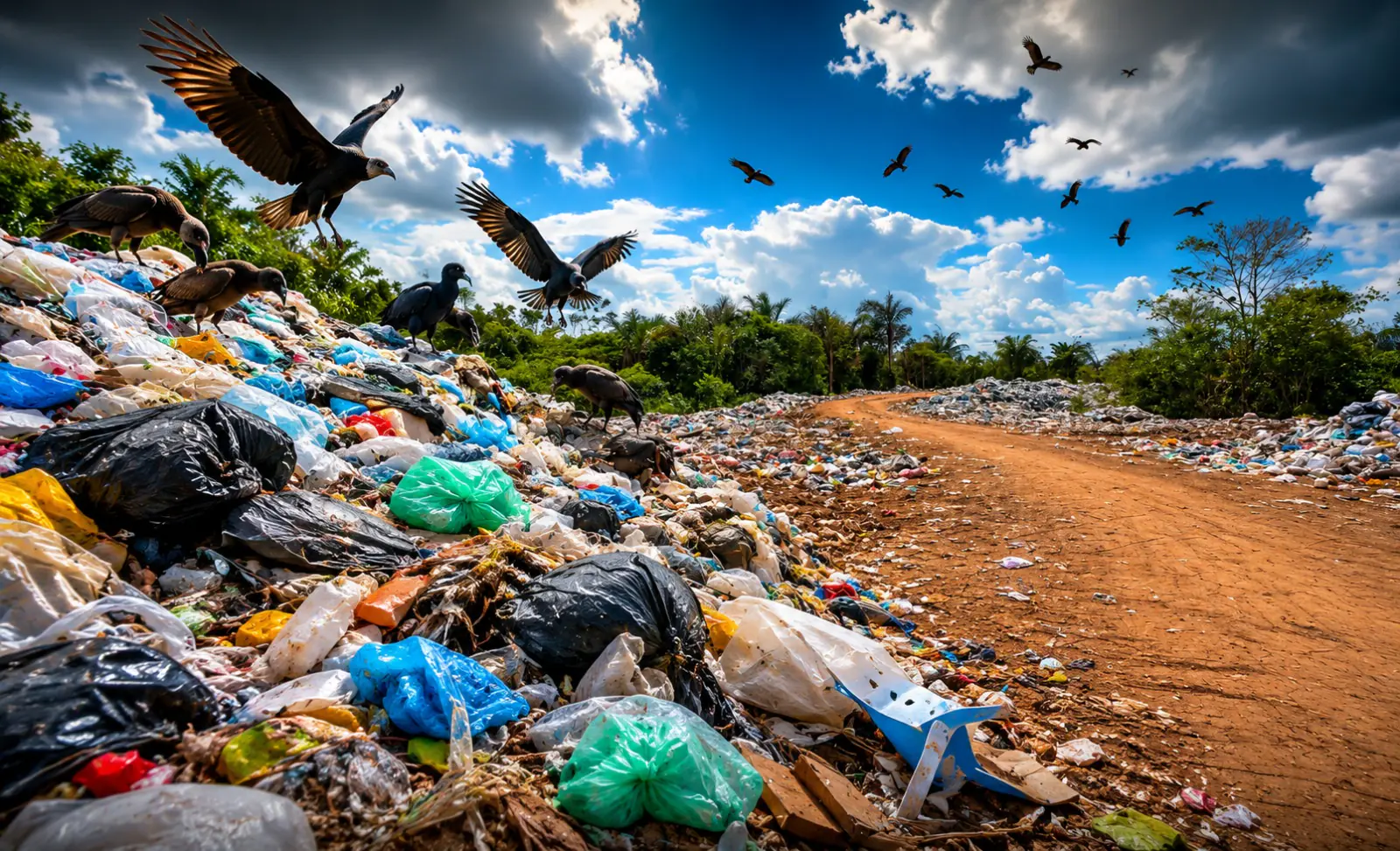BR-319 se transforma em depósito de lixo e revolta quem passa pelo local