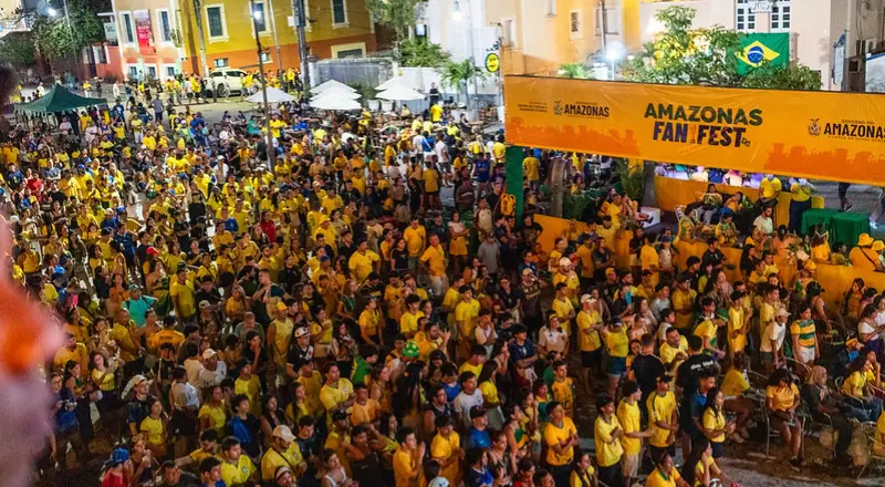 Fan Fest Copa do Mundo reúne torcedores amazonenses para o jogo do Brasil nesta sexta-feira (19)