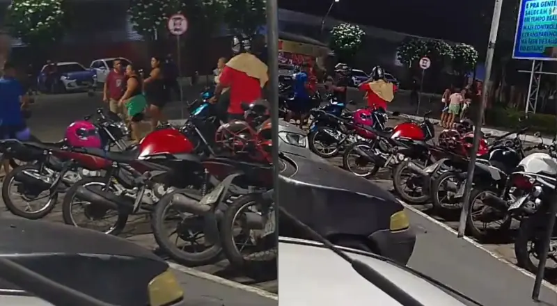 barraqueiros se enfrentam no estacionamento do hospital Platão Araújo