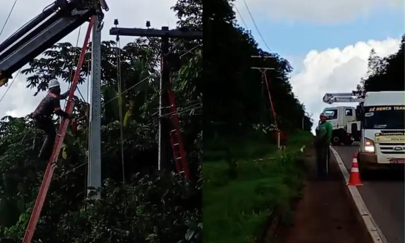 trabalhador é eletrocutado durante serviço no Amazonass