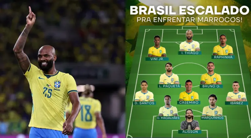 Ancelotti surpreende e escala Igor Thiago como titular na estreia do Brasil na Copa