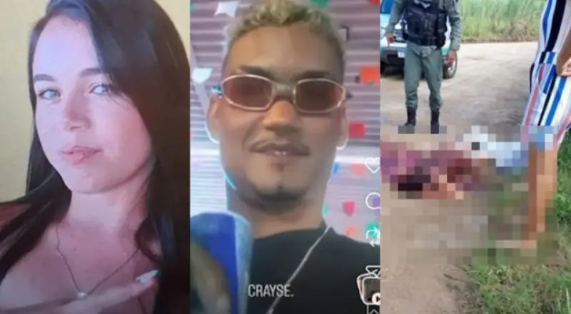 Cenas fortes: Mulher é assassinada a facadas pelo ex ao tentar denunciar ameaças; suspeito ingeriu veneno após o crime