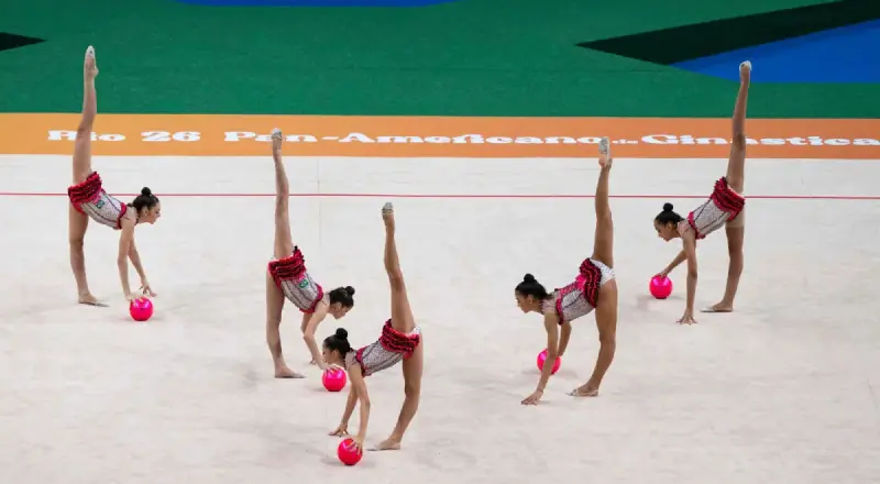 ao som de Joelma, brasileiras brilham e faturam ouro na ginástica rítmica no Pan-Americano Júnior