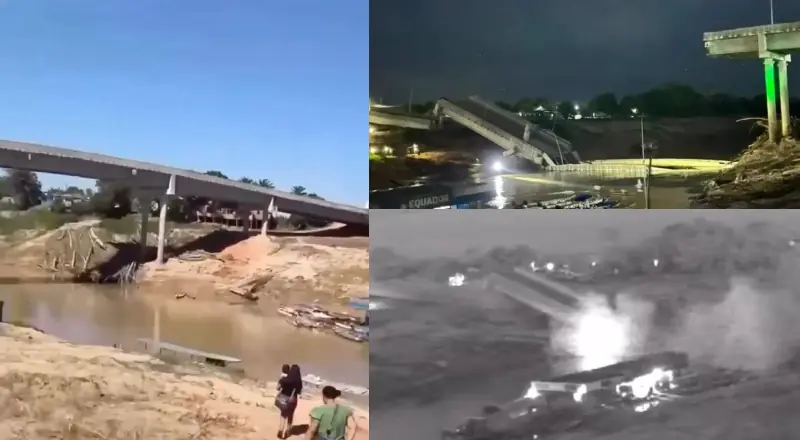Ponte que desabou no Acre estava 'na garantia' e Construtora responsável pela obra terá que arcar com todos os prejuízos; vídeo