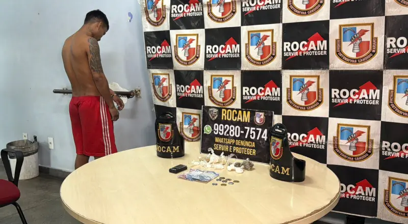 “Eu só estava guardando”, diz homem preso com drogas na zona Sul de Manaus