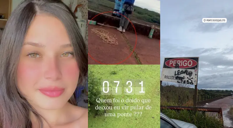 veja os últimos stories da moça que foi jogada sem corda de rope jump; vídeo