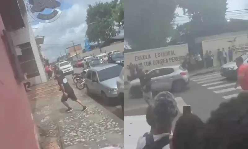 Briga de trânsito termina em tiros em frente a escola na Zona Norte de Manaus