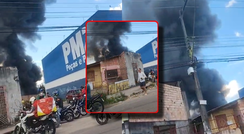 Urgente: Inc3ndio de grandes proporções assusta moradores no bairro Nova Cidade, em Manaus; veja vídeos