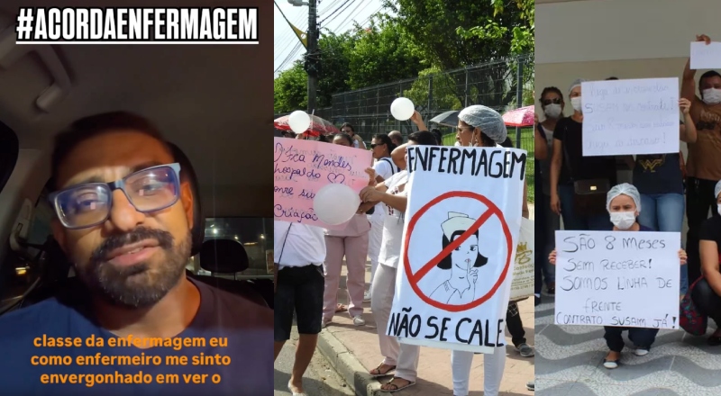 “Já são 8 meses sem salários”: enfermeiro se revolta e cobra respostas do Governo do AM; veja vídeo