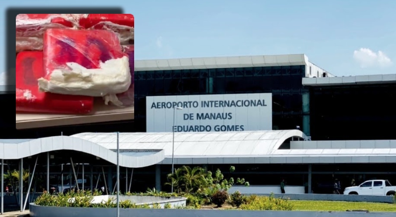 Flagrante no aeroporto! Polícia apre3nde 12 kg de mac0nha skunk no Eduardo Gomes