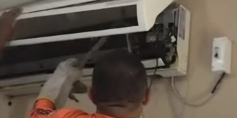 Jiboia é encontrada e resgatada dentro de aparelho de ar-condicionado