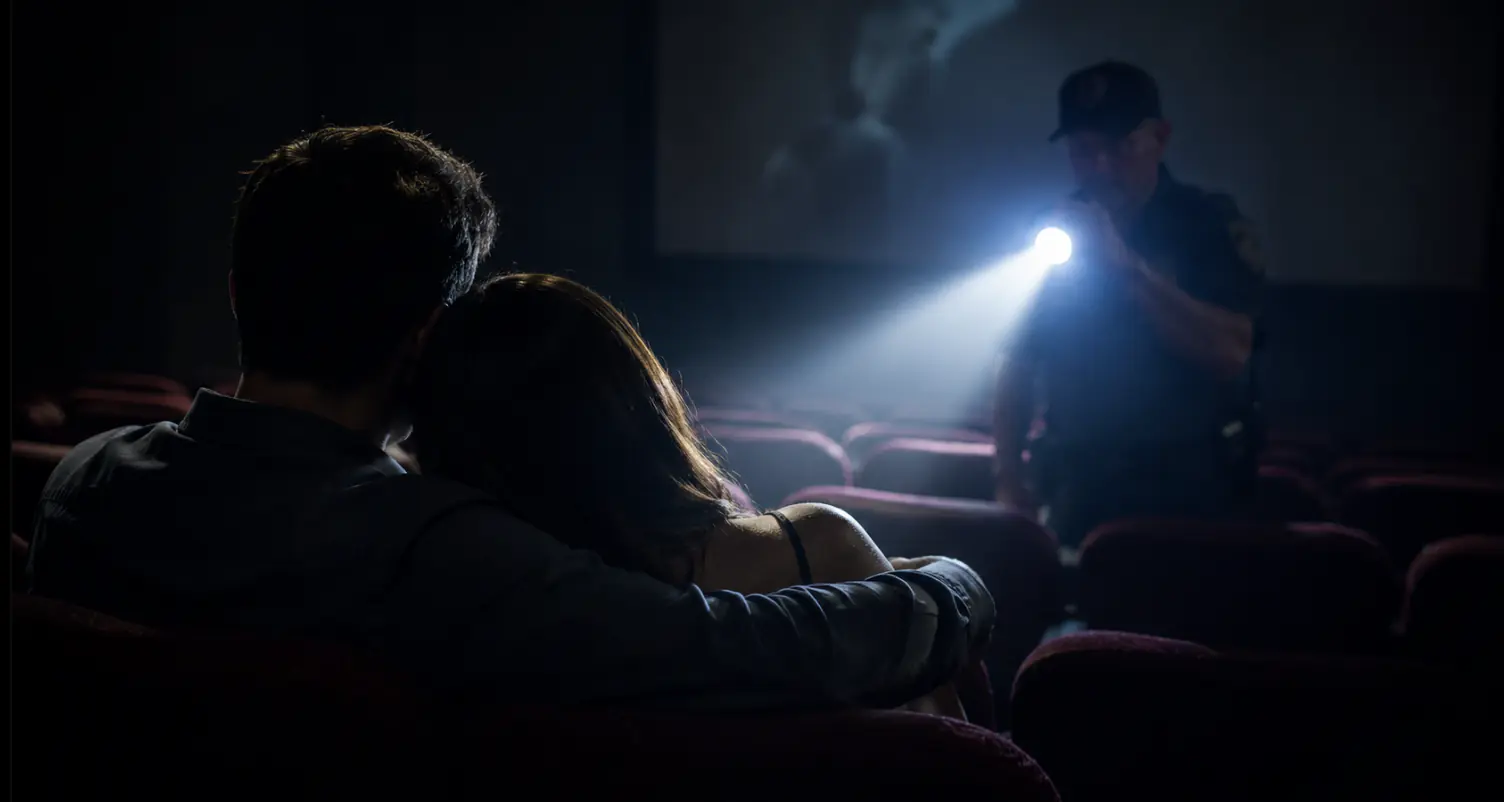 PEGOS NO ESCURINHO DO CINEMA: Adolescentes são flagrados praticando atos libidinosos na sala de cinema