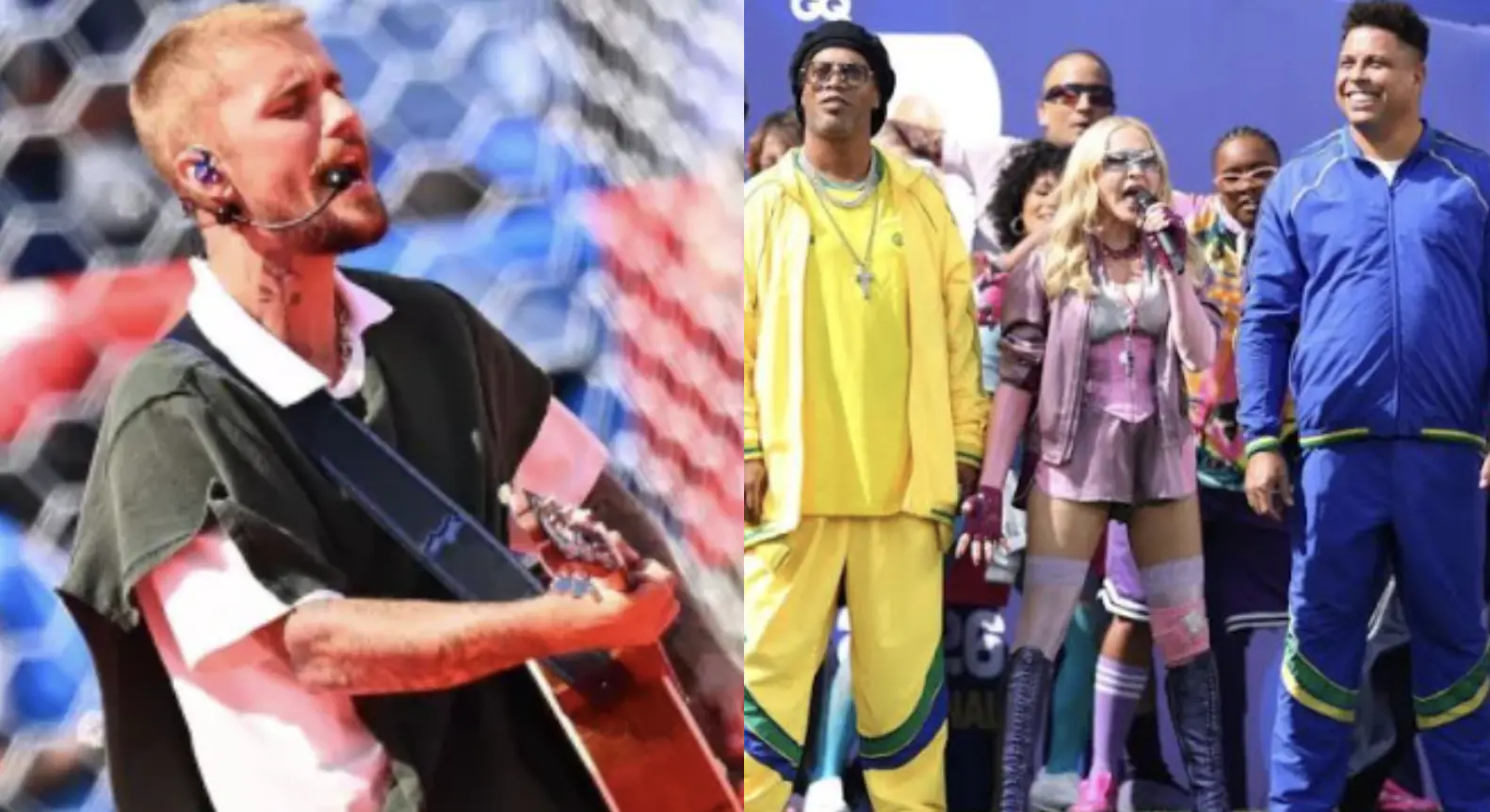 Torta de climão nos bastidores! Madonna e Justin Bieber teriam trocado farpas antes de show na final da Copa