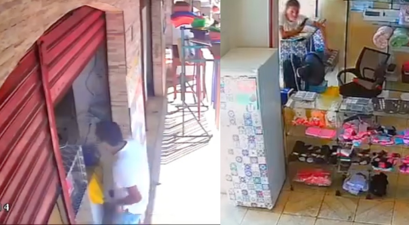 “Cuidado com o Lalau do iPhone!”: Em 5 segundos, criminoso faz a festa em loja no centro de Iranduba; veja vídeo