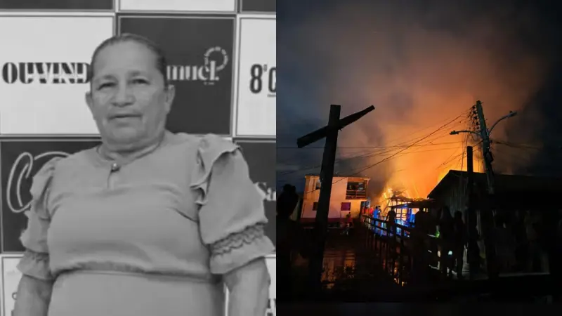Idosa morre carbonizada em incêndio devastador que destruiu casas em Careiro da Várzea