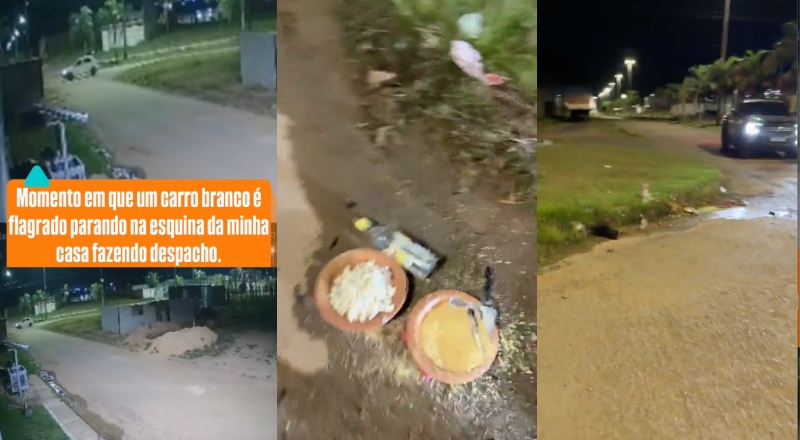 “Tá repreendido!”: prefeito do interior encontra despacho com foto dele e da esposa na porta de casa; veja vídeo