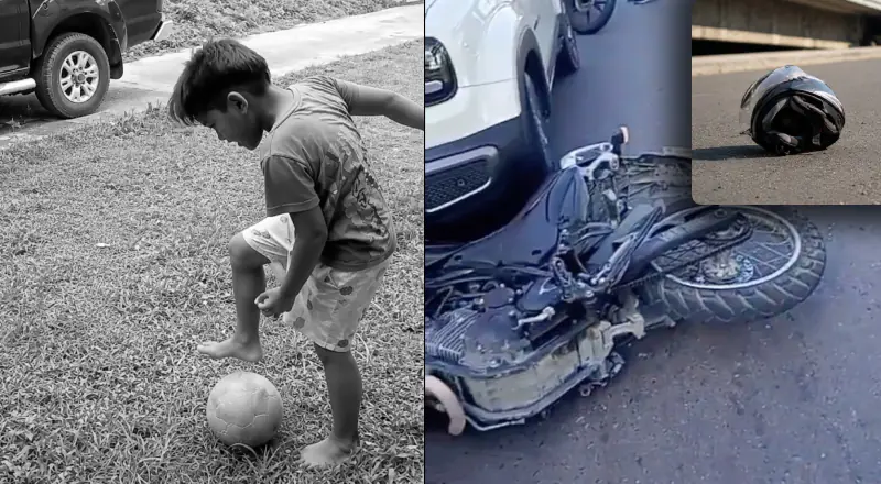 “Era uma criança cheia de vida, que amava futebol”: Manaus está em luto após morte de menino de 6 anos em acidente de moto
