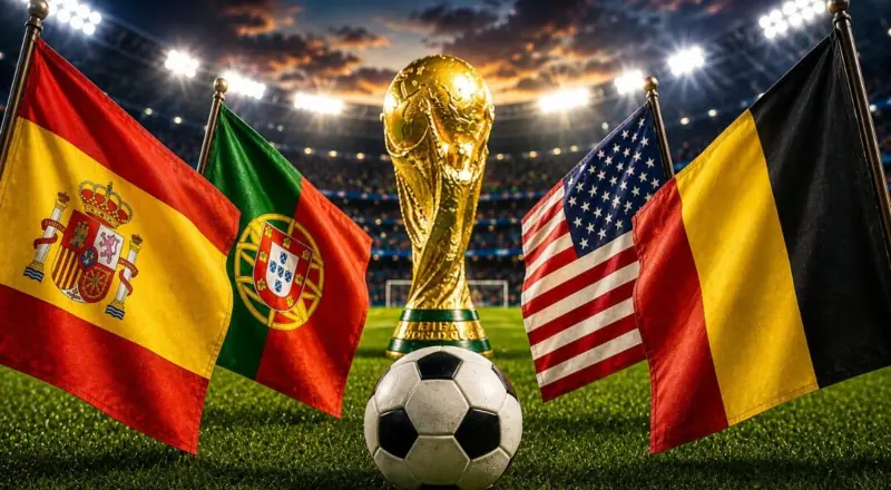 Copa do Mundo 2026: Espanha encara Portugal e EUA enfrenta Bélgica nas oitavas nesta segunda-feira (6)