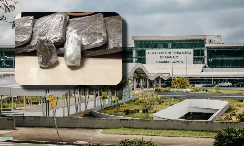 A casa caiu: mulher é presa tentando embarcar com 3kg de maconha no Aeroporto de Manaus