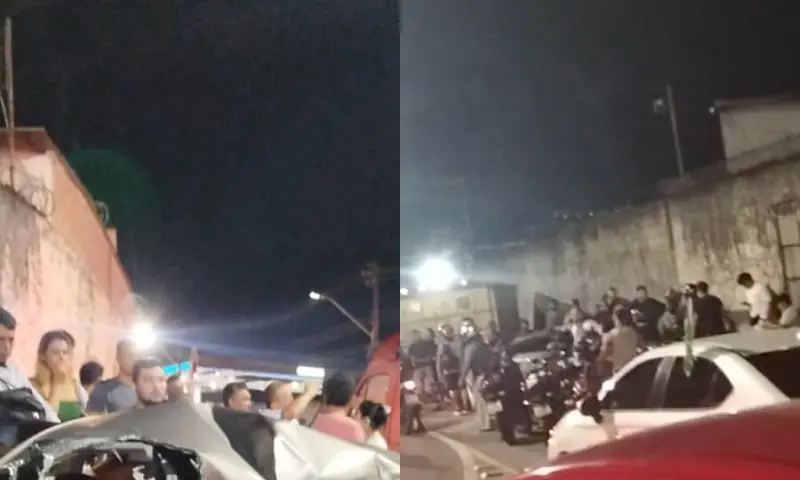 Urgente: carreta tomba e esmaga carro na Avenida das Torres: "Tem gente presa nas ferragens!"