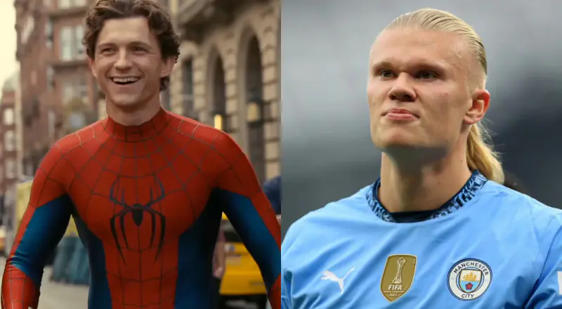 “Não sabia quem era”: Haaland explica por que ignorou Tom Holland em convite para jantar, veja