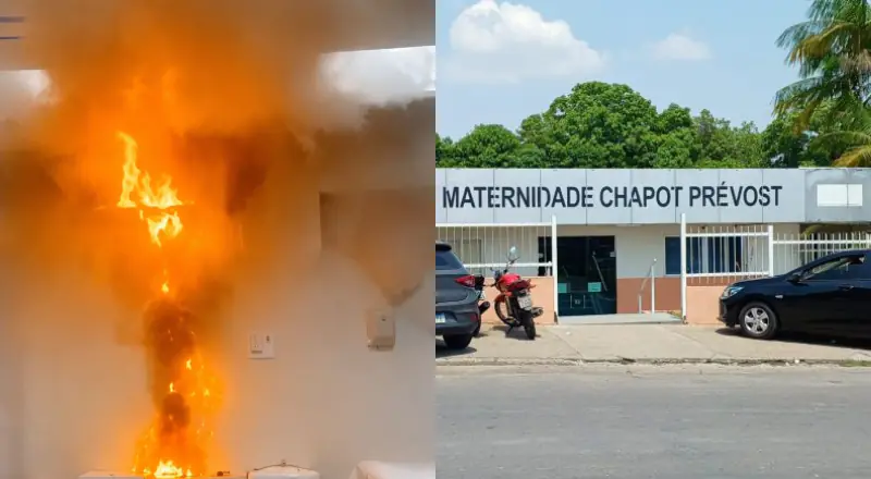 Caos na saúde: princípio de incêndio causa pân1co em maternidade da zona leste de Manaus