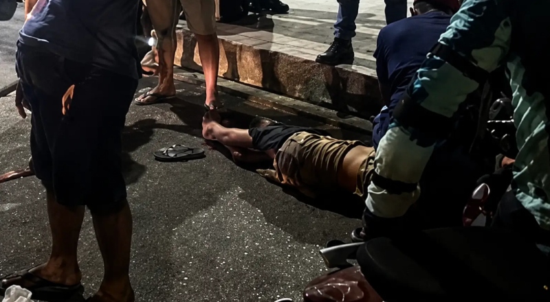 Foi fazer o grau e se deu mal! Casal fica ferido após ocorrência com motocicleta no Grande Vitória, em Manaus