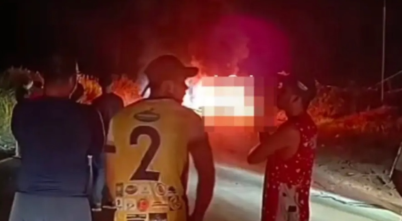 Moradores bloqueiam AM-010 após horas sem energia em comunidade de Itacoatiara