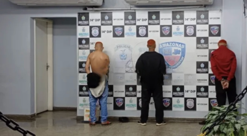 Três homens são detidos após tentativa de assalto contra motorista de aplicativo em Manaus