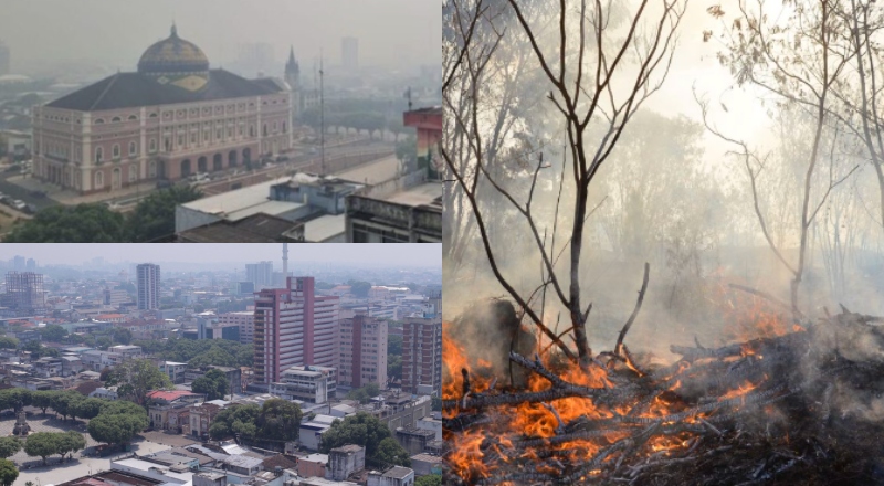 Manaus e municípios do interior registram piora na qualidade do ar com avanço do verão amazônico