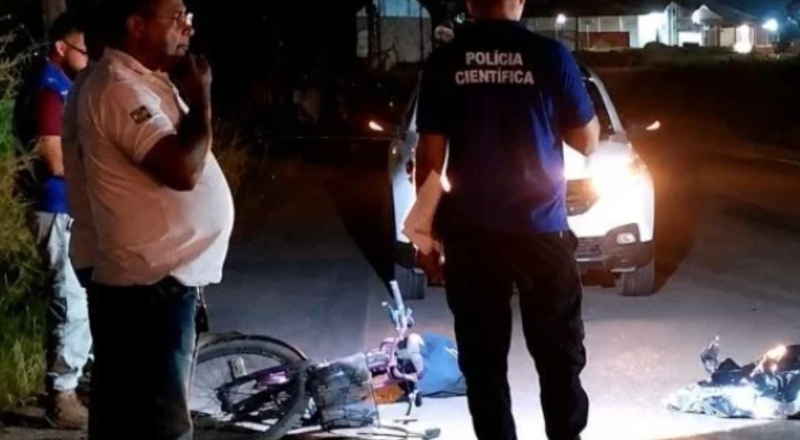 Fatalidade: Mulher perde a vida atropelada enquanto empurrava bicicleta em trecho sem iluminação