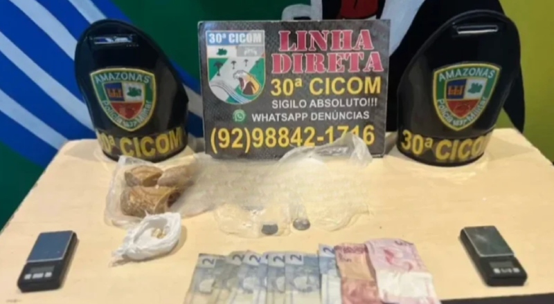 Homem é detido com substâncias ilícitas e balanças de precisão no Jorge Teixeira, em Manaus