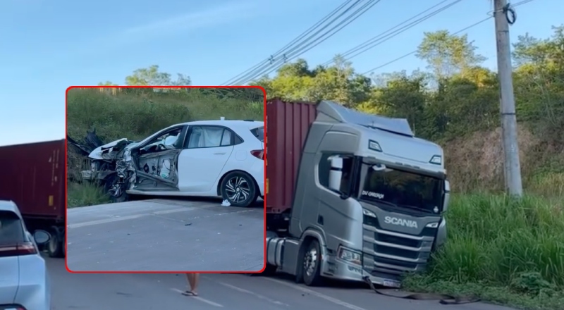 Urgente: Acid3ntes deixam a BR-174 bloqueada e provocam congestionamento entre Manaus e Presidente Figueiredo; veja vídeo
