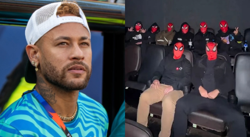 Neymar reúne amigos para sessão temática de Homem-Aranha e diverte seguidores