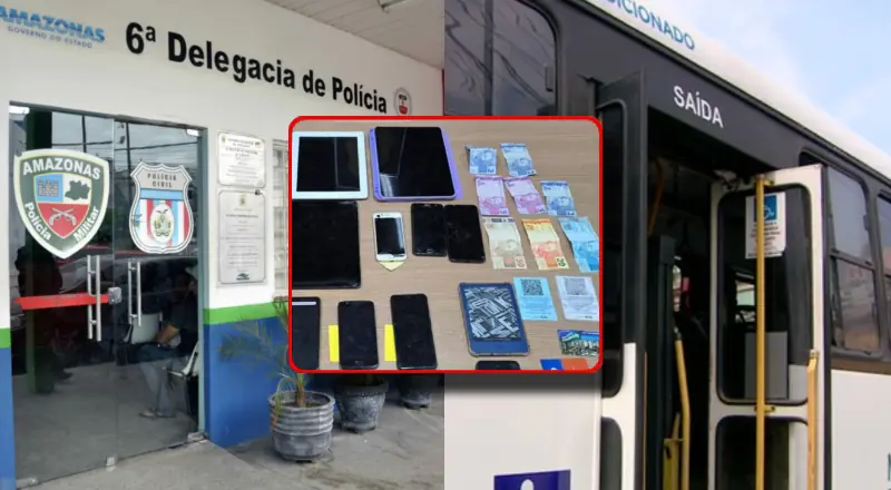 Operação mira grupos suspeitos de furtar celulares em ônibus e aplicar golpes bancários em Manaus