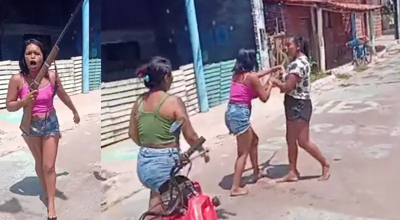 Blindada descobre traição e usa espingarda de “Dom Pedro I” para intimidar a talarica
