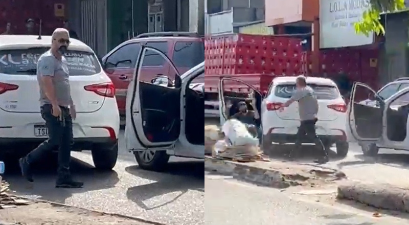 Fúria no Trânsito: Investigador da Polícia Civil é flagrado atirando em motorista no Jorge Teixeira; veja vídeo