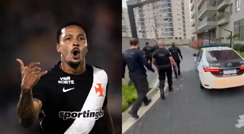Operação A Tropa: Atacante do Vasco é alvo de buscas em investigação contra tráfico de drogas, armas e lavagem de dinheiro