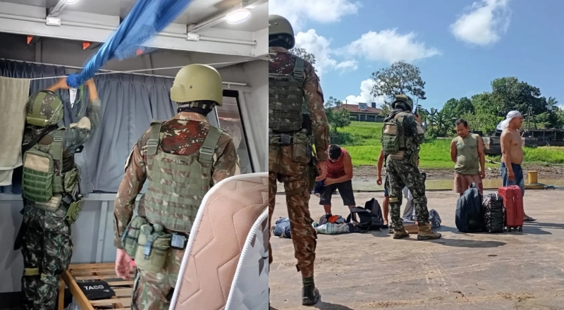 Operação Jaguaretê: Exército apreende drogas, munições e 7 toneladas de pescado ilegal no Amazonas