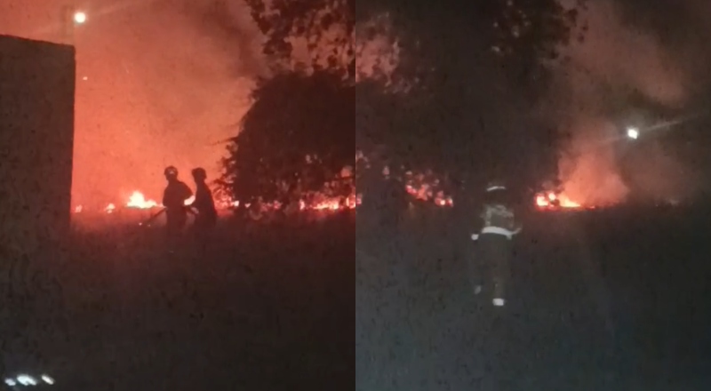 Urgente: bombeiros combatem incêndio em Iranduba, próximo ao Residencial Amazonas II