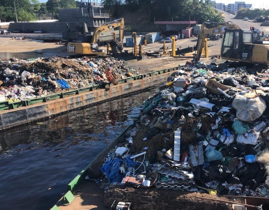 Mais de 257 toneladas de lixo são removidas da orla durante o mês de julho