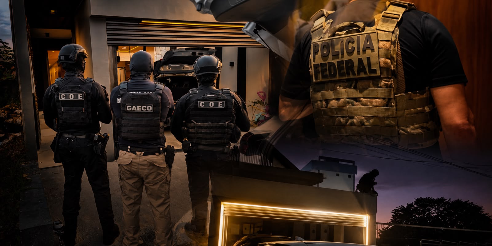 Veja momento que policiais federais cercam casa de empresário investigado em esquema de R$ 35 milhões com tráfico de drogas no Amazonas